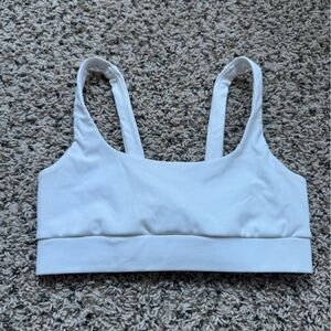 White Sports Bra